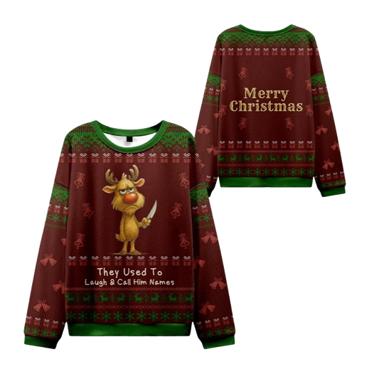 2026 Christmas Don't Mess with Rudolph Ugly Sweater - Moonbestprint