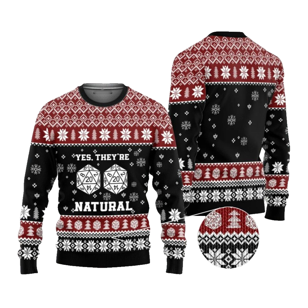 2026 Christmas DnD Yes Witches They're Natural Ugly Christmas Sweater - Moonbestprint