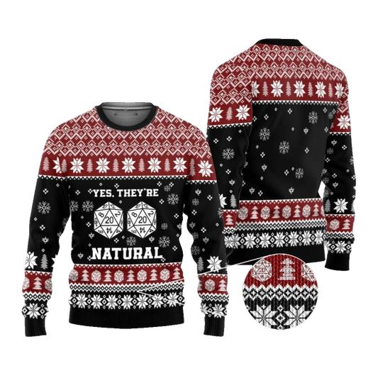 2026 Christmas DnD Yes Witches They're Natural Ugly Christmas Sweater - Moonbestprint