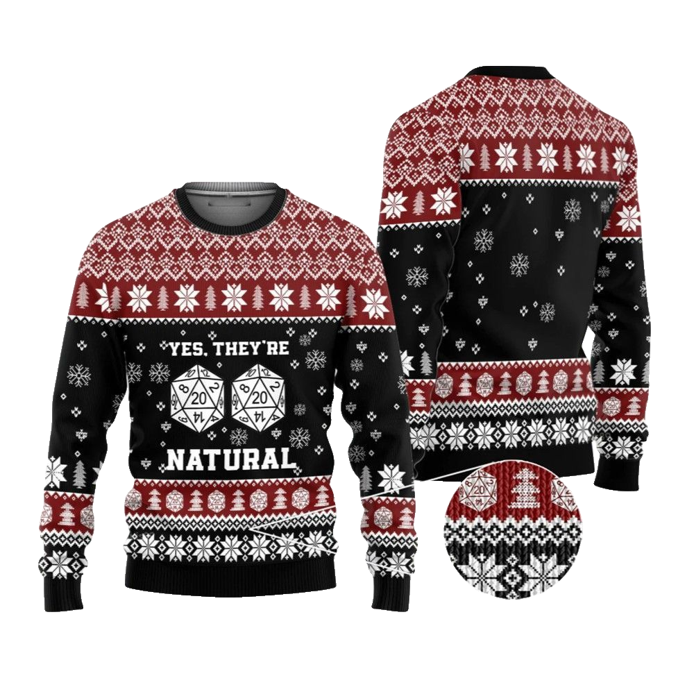 2026 Christmas DnD Yes Witches They're Natural Ugly Christmas Sweater - Moonbestprint