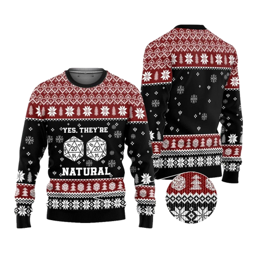 2026 Christmas DnD Yes Witches They're Natural Ugly Christmas Sweater - Moonbestprint