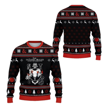 2026 Christmas DND The Satanic Praxis Ugly Sweater - Moonbestprint