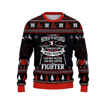 2026 Christmas DnD I am the Master of the Battlefield Ugly Sweater - Moonbestprint