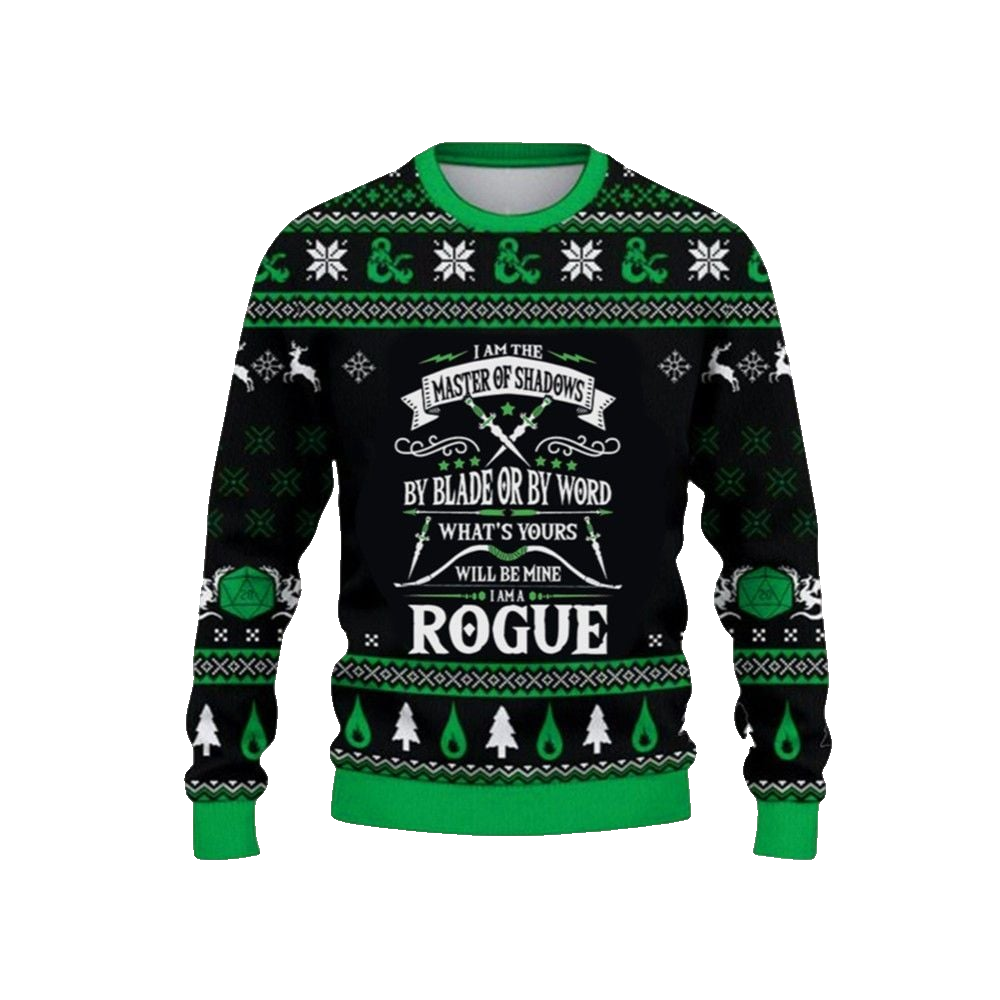2026 Christmas DnD I Am The Master Of Shadows Ugly Christmas Sweater - Moonbestprint
