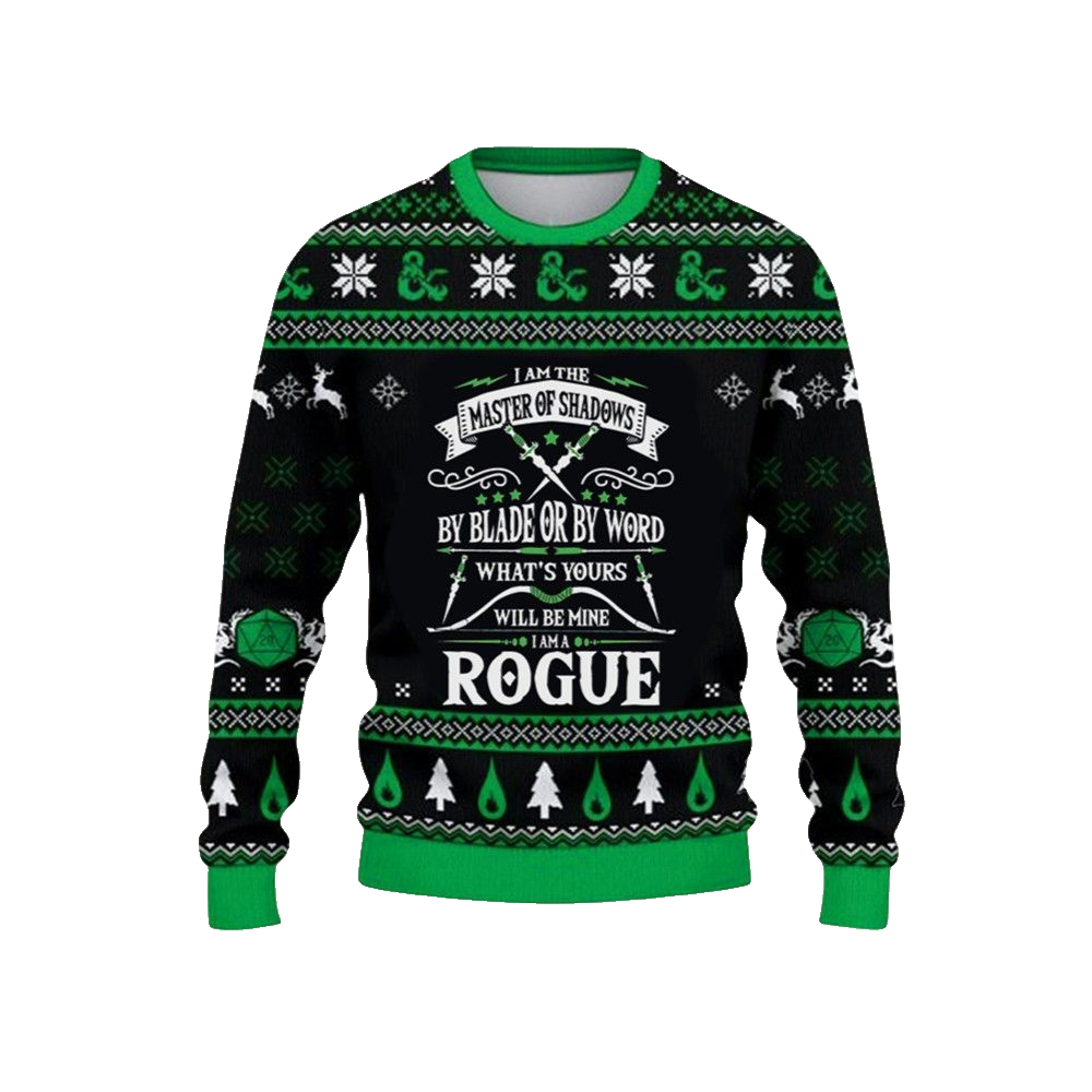 2026 Christmas DnD I Am The Master Of Shadows Ugly Christmas Sweater - Moonbestprint