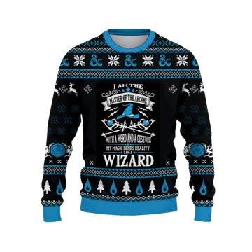 2026 Christmas DnD I Am The Master Of The Arcane Ugly Sweater - Moonbestprint