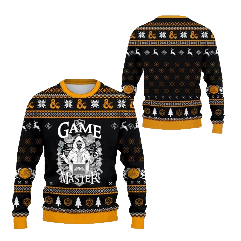 2026 Christmas DnD Game Master Ugly Christmas Sweater - Moonbestprint