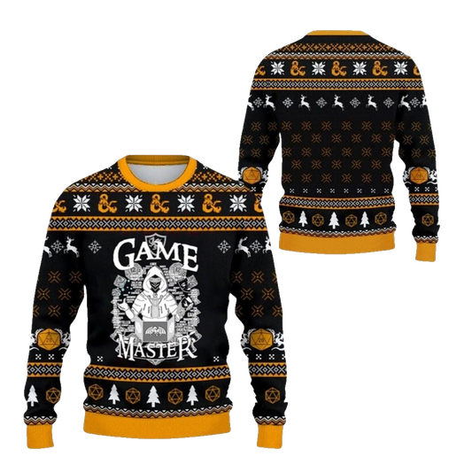 2026 Christmas DnD Game Master Ugly Christmas Sweater - Moonbestprint