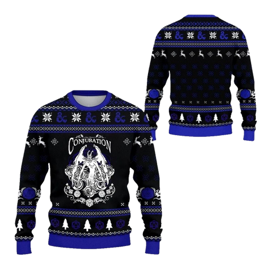 2026 Christmas DnD Conjuration Ugly Christmas Sweater - Moonbestprint
