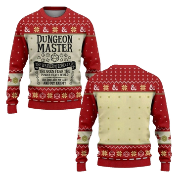 2026 Christmas DND Dungeon Master The Weaver Of Lore & Fate Ugly Sweater - Moonbestprint