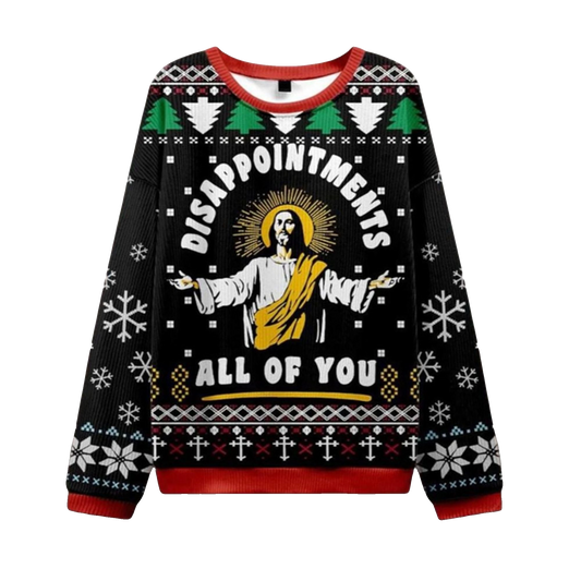 2026 Christmas Disappointed In All Of You Shirt Ugly Sweater - Moonbestprint