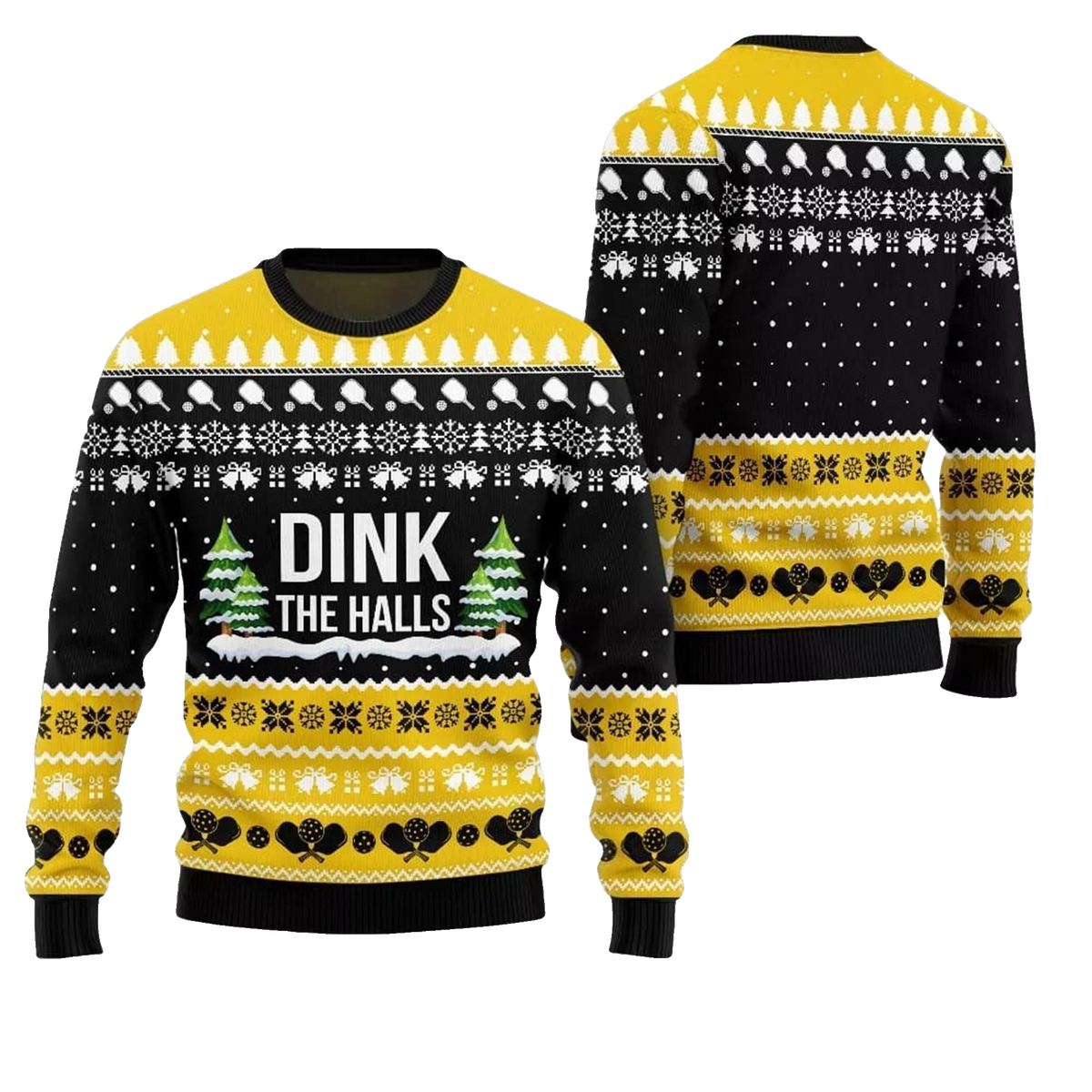 2026 Christmas Dink the Halls Ugly Christmas Sweater - Moonbestprint