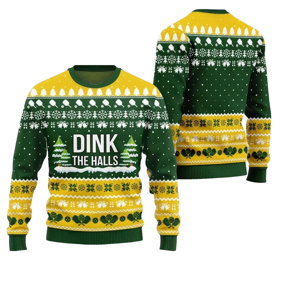 2026 Christmas Dink the Halls Ugly Christmas Sweater - Moonbestprint
