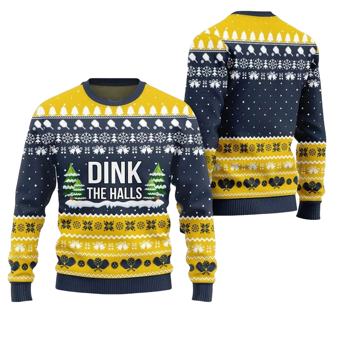 2026 Christmas Dink the Halls Ugly Christmas Sweater - Moonbestprint