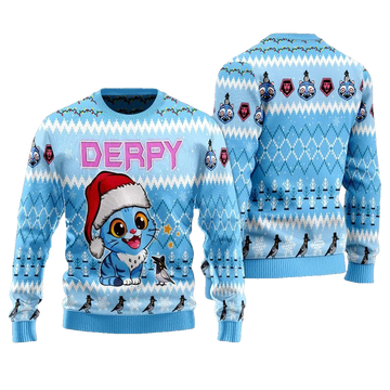 2026 Christmas Derpy Tiger Ugly Christmas Sweater - Moonbestprint