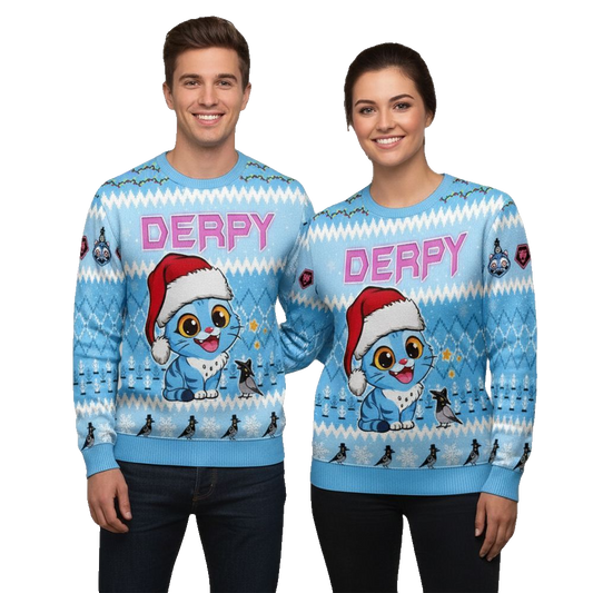 2026 Christmas Derpy Tiger Ugly Christmas Sweater - Moonbestprint