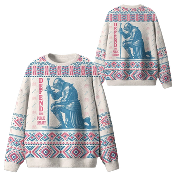 2026 Christmas Defend The Public Library Ugly Sweater - Moonbestprint