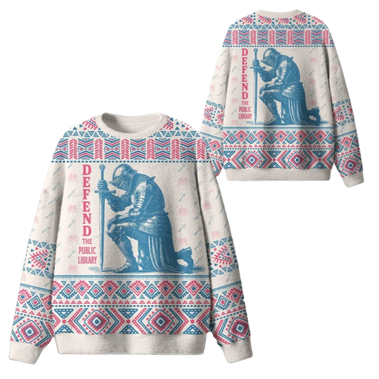 2026 Christmas Defend The Public Library Ugly Sweater - Moonbestprint
