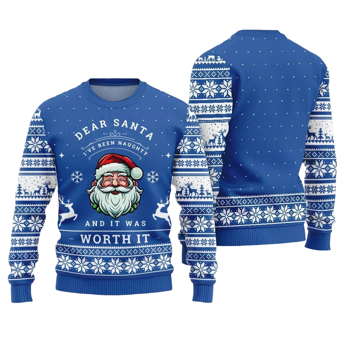 2026 Christmas Dear Santa Worth It Ugly Sweater - Moonbestprint