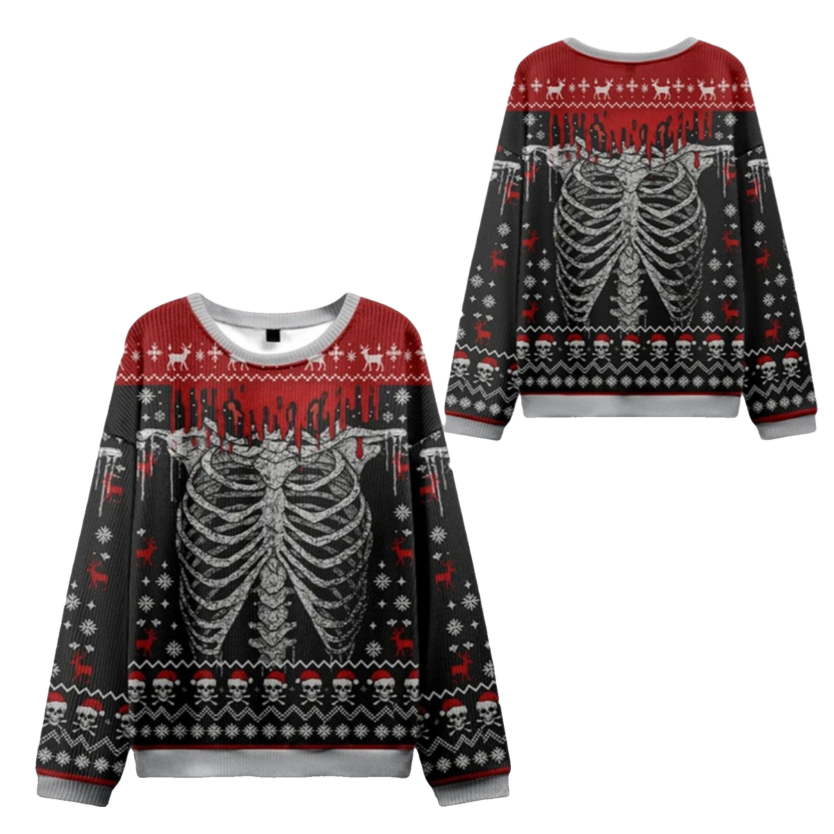 2026 Christmas Deadly Festive Vibes Ugly Sweater - Moonbestprint
