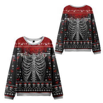 2026 Christmas Deadly Festive Vibes Ugly Sweater - Moonbestprint