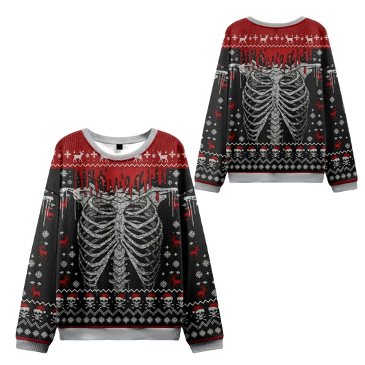 2026 Christmas Deadly Festive Vibes Ugly Sweater - Moonbestprint