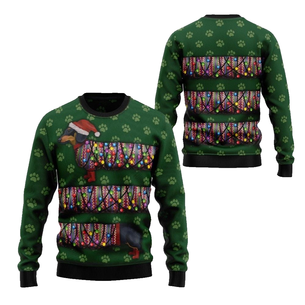 2026 Christmas Dachshund Ugly Christmas Sweater - Moonbestprint