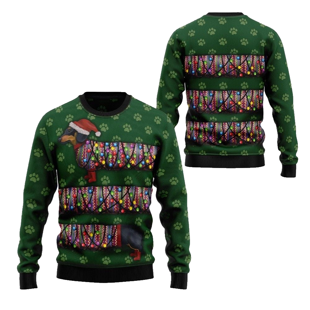2026 Christmas Dachshund Ugly Christmas Sweater - Moonbestprint