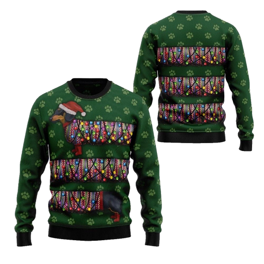 2026 Christmas Dachshund Ugly Christmas Sweater - Moonbestprint