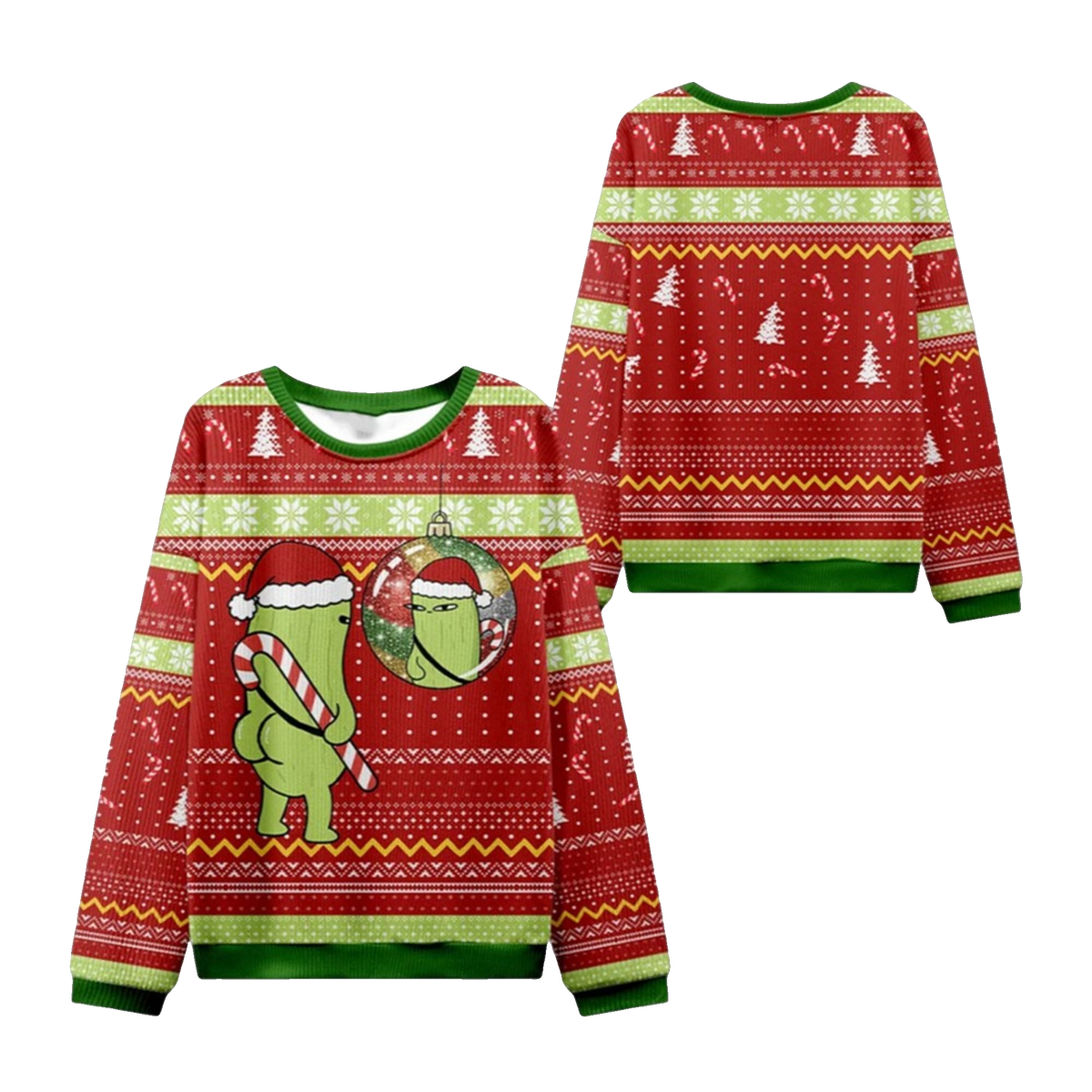 2026 Christmas Cucumber Ugly Christmas Sweater - Moonbestprint