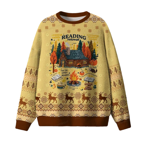 2026 Christmas Cozy Reading Retreat Ugly Sweater - Moonbestprint