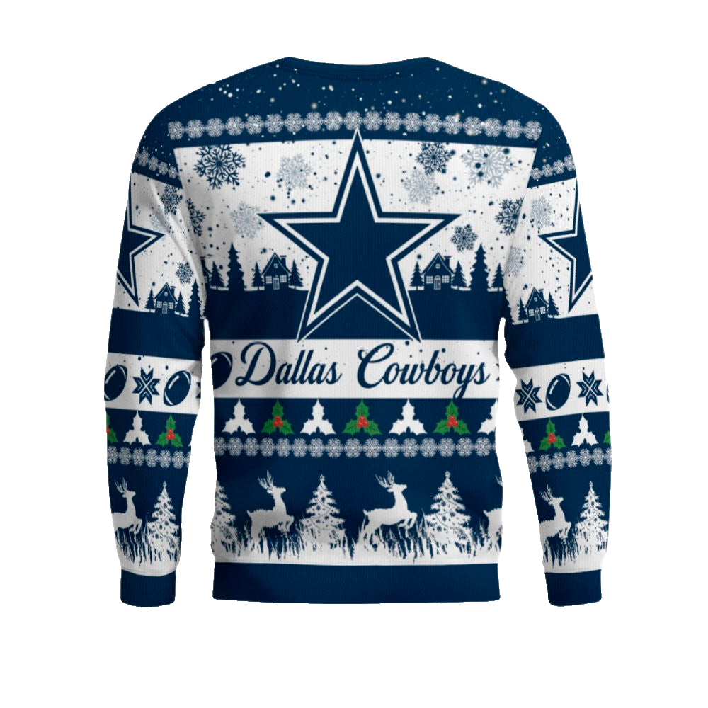 2025 Christmas Cowboys Festive Reindeer Tree Ugly Sweater – Moonbestprint