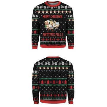2026 Christmas Cousin Eddie Merry Christmas Shitters Full Ugly Sweater - Moonbestprint