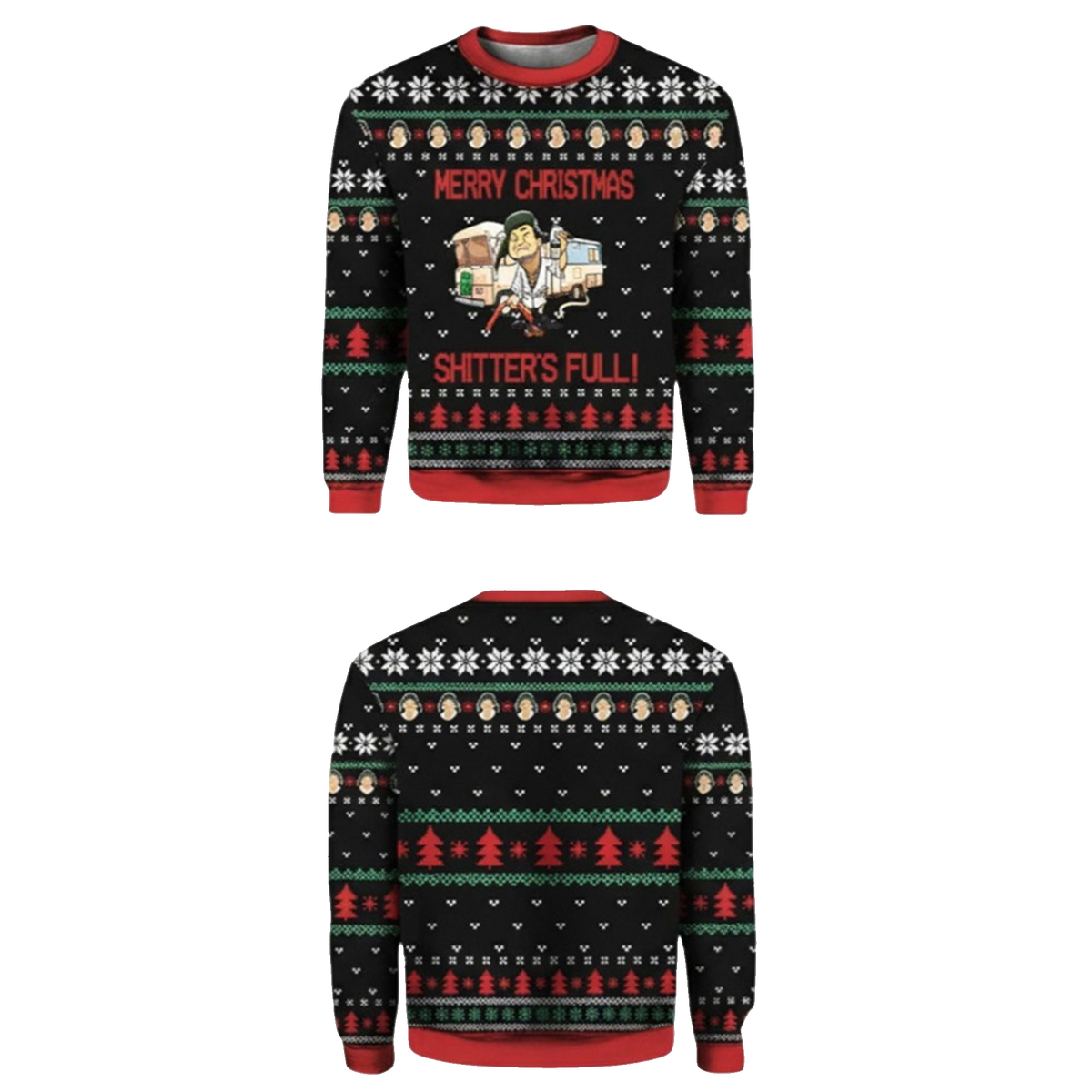 2026 Christmas Cousin Eddie Merry Christmas Shitters Full Ugly Sweater - Moonbestprint