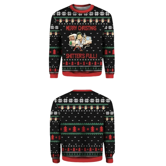 2026 Christmas Cousin Eddie Merry Christmas Shitters Full Ugly Sweater - Moonbestprint