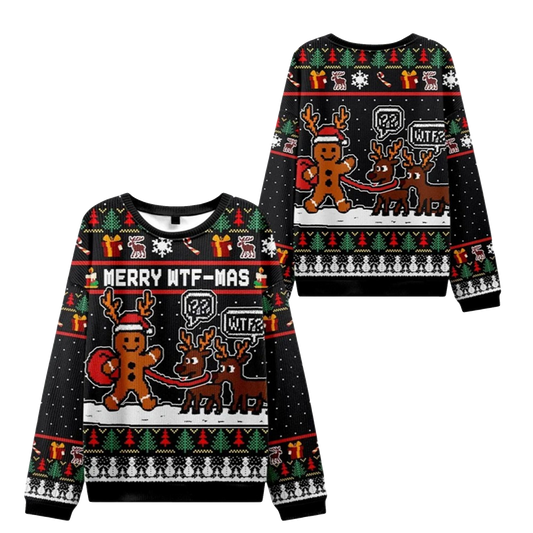 2026 Christmas Confused Reindeer Ugly Sweater - Moonbestprint