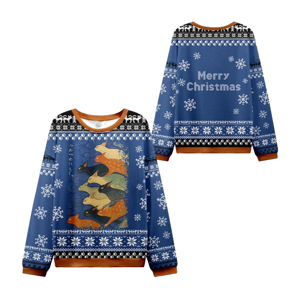 2026 Christmas Claw-some Ninja Ugly Sweater - Moonbestprint