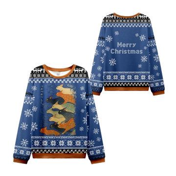 2026 Christmas Claw-some Ninja Ugly Sweater - Moonbestprint