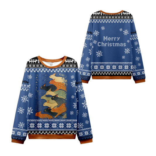 2026 Christmas Claw-some Ninja Ugly Sweater - Moonbestprint