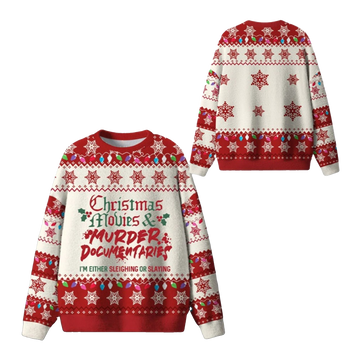 2026 Christmas Christmas And Murder Ugly Sweater - Moonbestprint