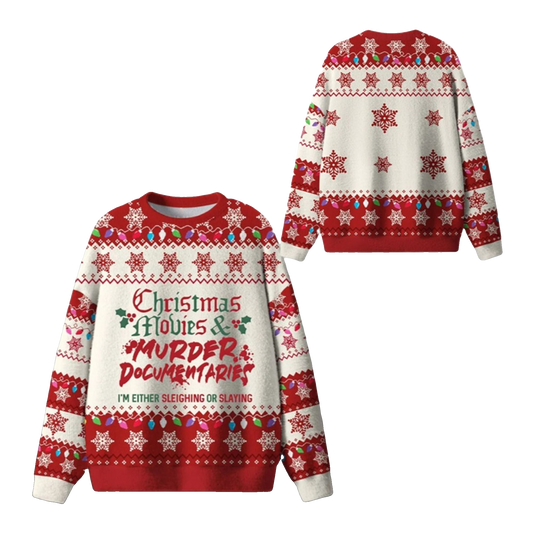 2026 Christmas Christmas And Murder Ugly Sweater - Moonbestprint