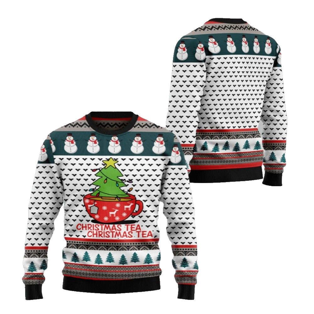 2026 Christmas Christmas Tea Christmas Tea Ugly Christmas Sweater - Moonbestprint