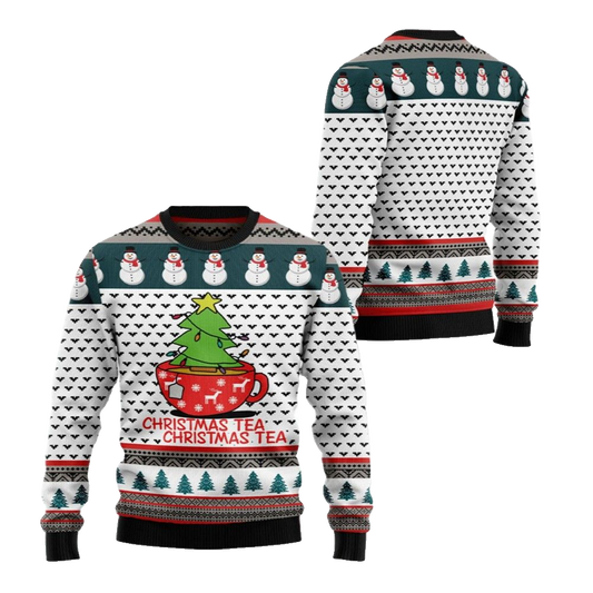 2026 Christmas Christmas Tea Christmas Tea Ugly Christmas Sweater - Moonbestprint