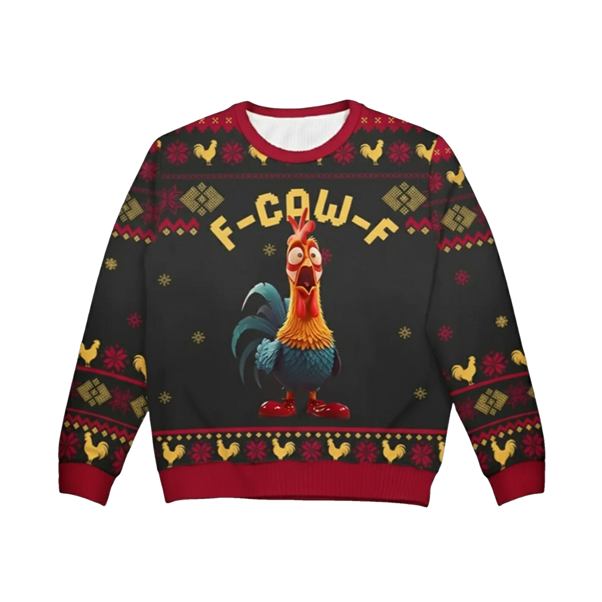 2026 Christmas Chicken F Caw F Ugly Sweater - Moonbestprint