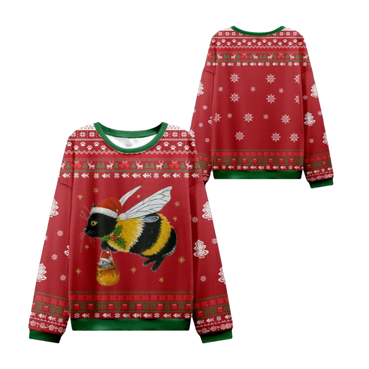 2026 Christmas Catbee Ugly Christmas Sweater - Moonbestprint