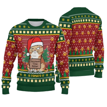 2026 Christmas Cat Tree Kille Ugly Sweatshirt - Moonbestprint