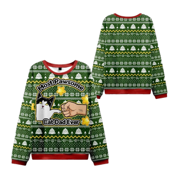 2026 Christmas Cat Mom And Dad Ugly Sweater - Moonbestprint