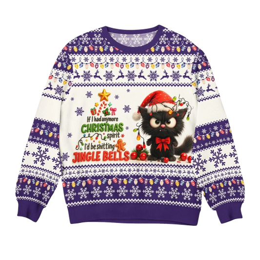 2026 Christmas Cat Jingle Bells Ugly Sweater - Moonbestprint