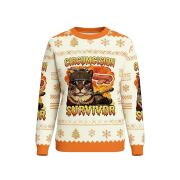 2026 Christmas Cat Circumcision Survivor Ugly Sweater - Moonbestprint