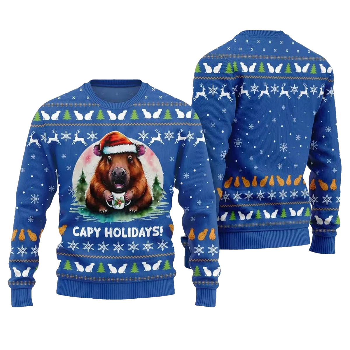 2026 Christmas Capy Holidays Ugly Sweater - Moonbestprint